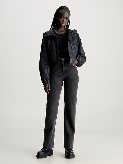 Módní Short Hooded bunda, Černá barva, 2024