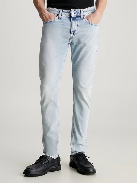 Calvin Klein Jeans – Slim Taper jeans, Modrá barva