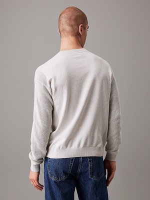 Monologo svetr – Calvin Klein Jeans, Šedá barva Muži