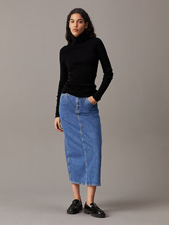 Luxusní Woven Label svetr, Černá barva, XS, S, M, L