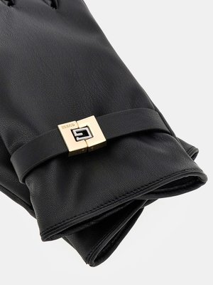 Faux leather rukavice – GUESS, Černá barva Ženy