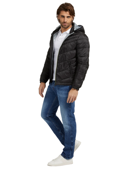 Módní Puffa bunda, Černá barva, 2022