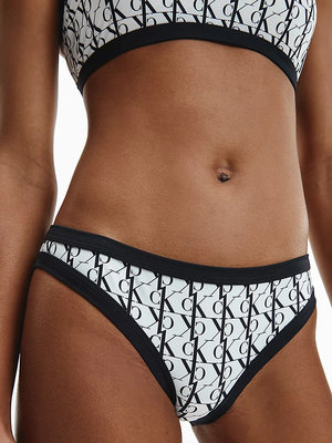 CK One monogram plavky - Spodní díl – Calvin Klein Swimwear, Bílá, Černá barva Ženy