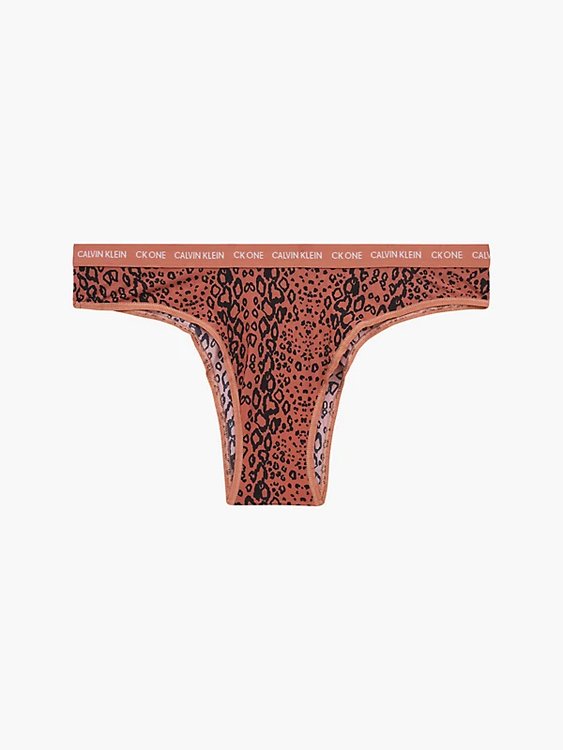 Calvin Klein Underwear – CK One Micro Singles brazilky, Hnědá barva