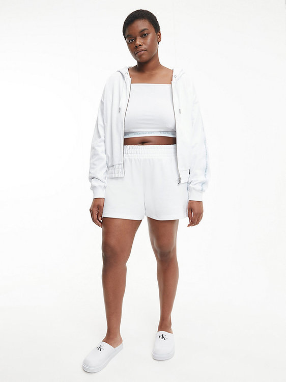 Logo tape mikina – Calvin Klein Jeans, Bílá barva Ženy