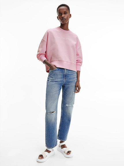 Módní Shrunken institutional mikina, Růžová barva, 2022