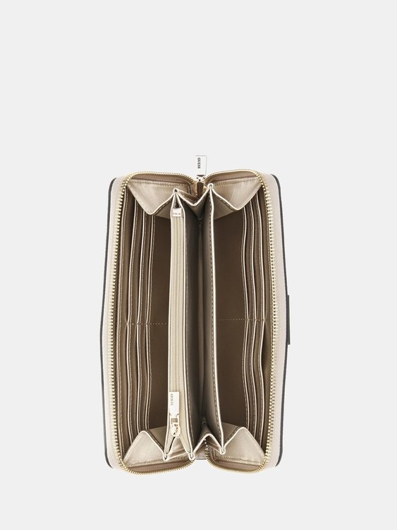 Módní Laurel peněženka maxi, Bílá, Krémová barva, 2023