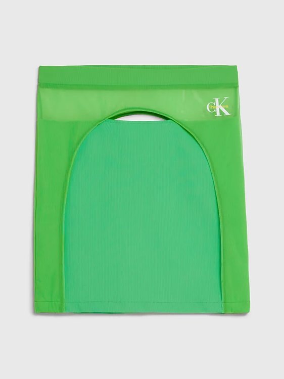 Mesh Layered sukně Zelená barva Ženy