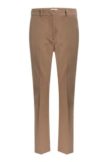 Luxusní Stretch Gabardine kalhoty, Béžová, Hnědá barva, 34