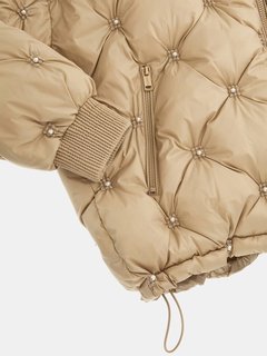 Perla Embellished bunda Hnědá barva Ženy