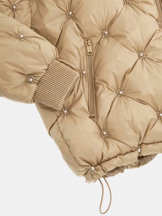 Perla Embellished bunda Hnědá barva Ženy