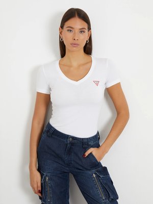 GUESS – Mini Triangle triko, Bílá barva