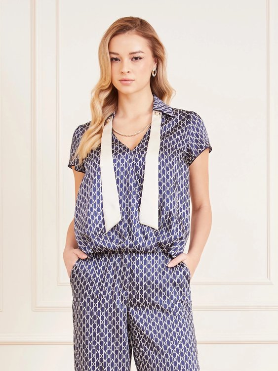 Marciano – New Monogram košile, Modrá, Multi barva