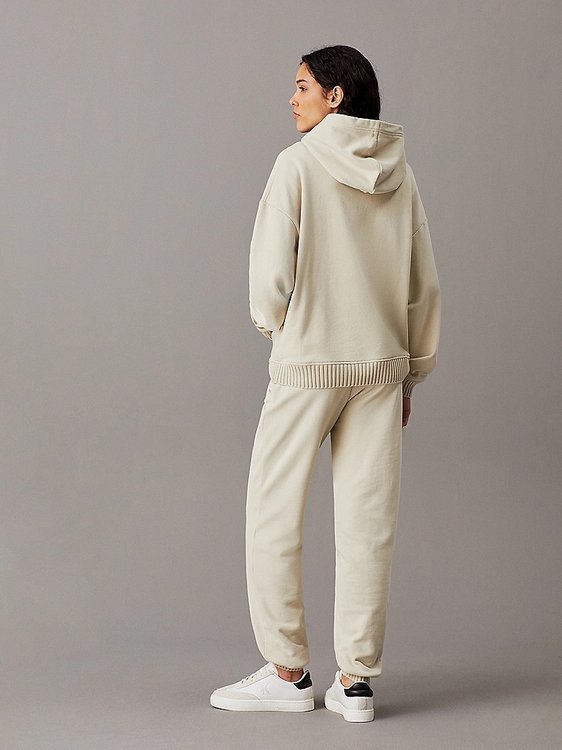 Woven Label tepláky – Calvin Klein Jeans, Béžová barva Ženy