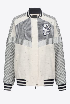 Pinko – Bobbio bomber bunda, Bílá, Modrá barva