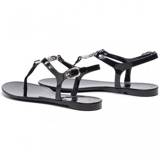 Módní Jacode žabky, Černá barva, 2022