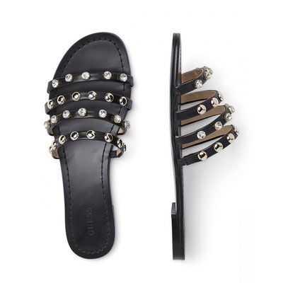 Módní Cevan sandály, Černá barva, 2021