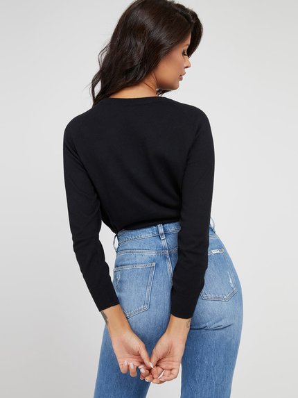 Luxusní Irene svetr, Černá barva, XS, S, M