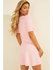Scoop šaty Růžová barva Ženy