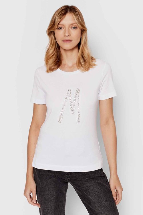 Módní M tričko, Bílá barva, 2022