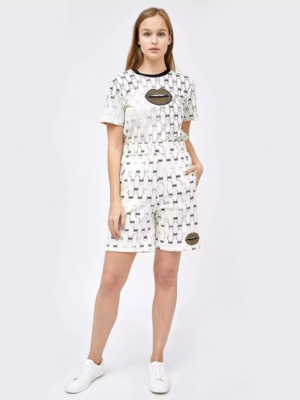 Módní Bedonia kraťasy, Bílá barva, 2022