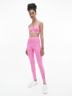 WO sportovní podprsenka – Calvin Klein Performance, Růžová barva Ženy