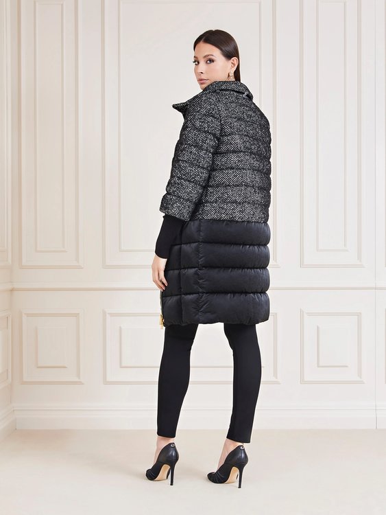 Abbey Puffer kabát – Marciano, Černá, Šedá barva Ženy