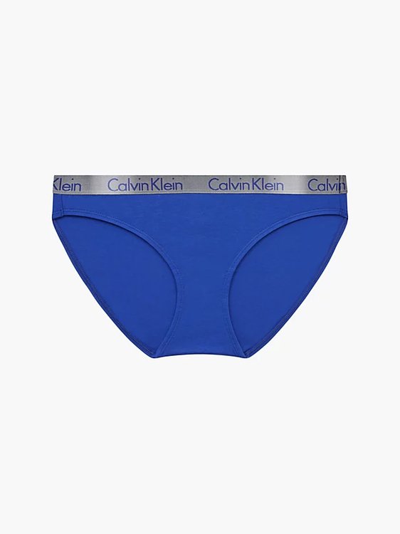 Calvin Klein Underwear – Radiant Cotton bikiny, Modrá barva