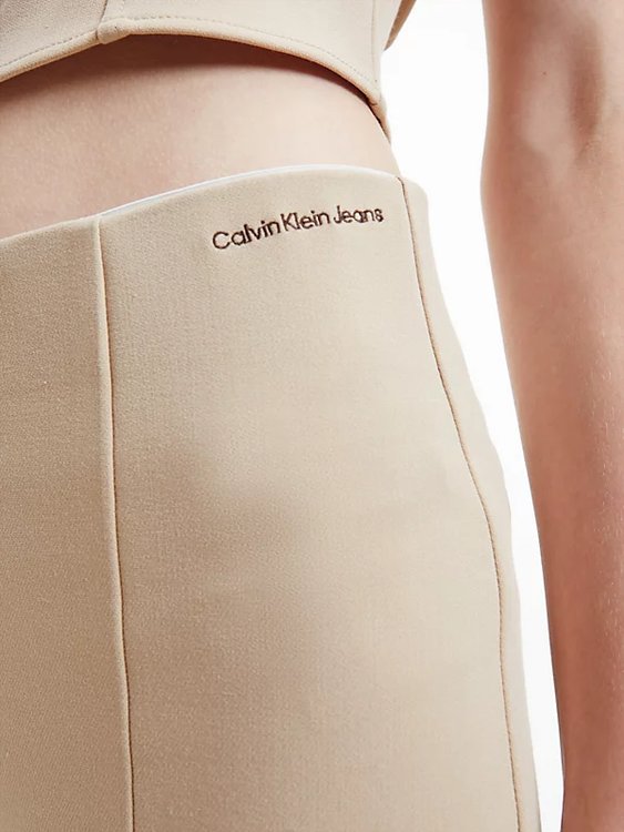 Luxusní Slim Fit kalhoty, Béžová barva, XS, S, M, L