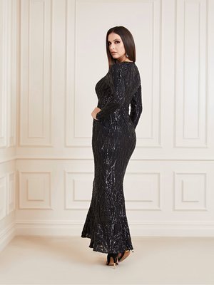 Roaring Sequins šaty – Marciano, Černá barva Ženy