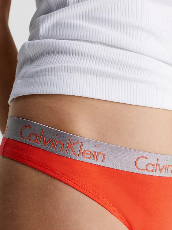 Luxusní Radiant Cotton tanga, Oranžová barva, S, M, L