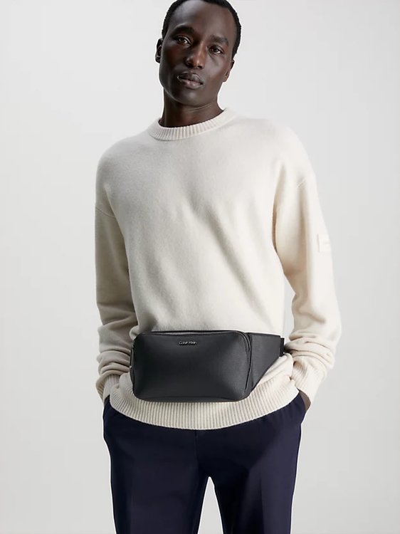 Luxusní Diagonal crossbody, Černá barva, OS