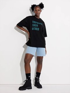 Empower Slogan triko Černá barva Muži, Unisex, Unisex, Ženy