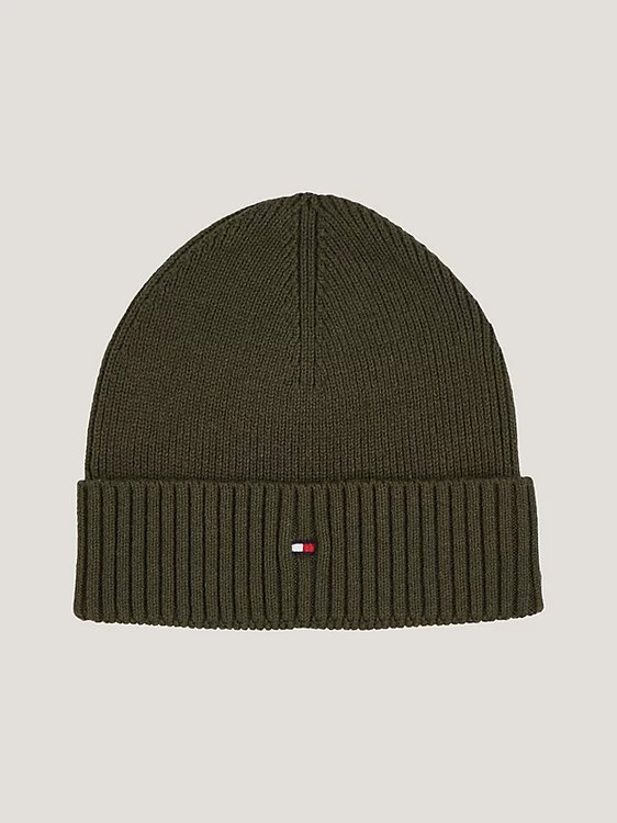 Tommy Hilfiger – Essential čepice, Zelená barva