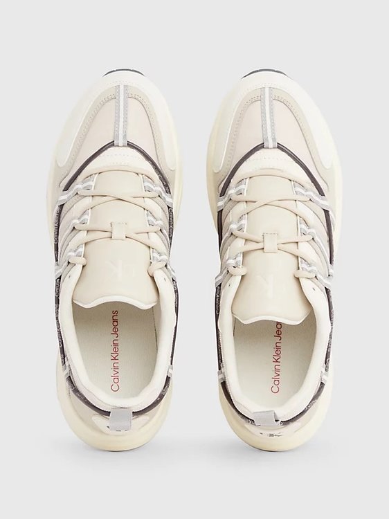 Módní Retro Tennis tenisky, Krémová barva, 2024