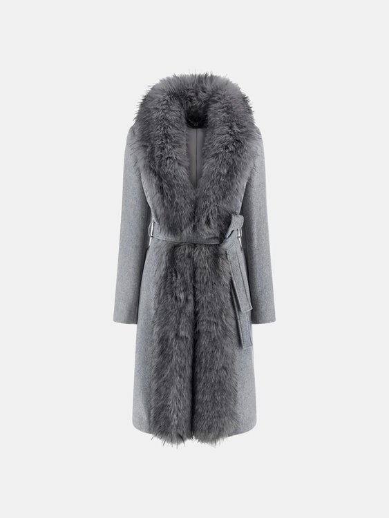 Valerie kabát Šedá barva Ženy