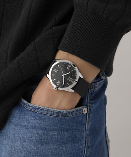 GUESS, Černá, Stříbrná barva Elliot hodinky