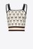 Pinko – Carrara top, Béžová, Bílá barva