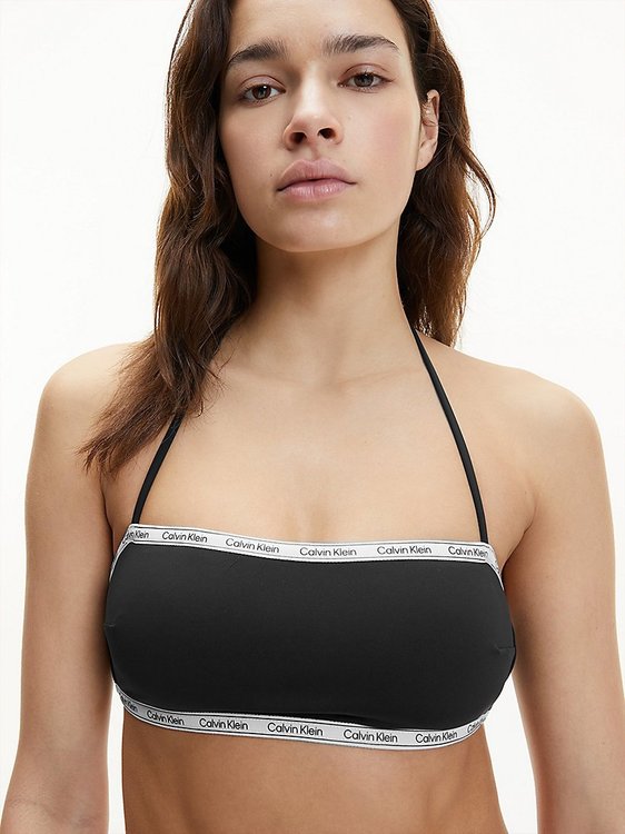 Luxusní KW0KW01846-BEH plavky BANDEAU-RP, XS, S, M, L