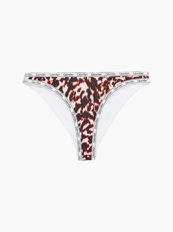Calvin Klein Swimwear – KW0KW01855-0HE plavky HIGH LEG CHEEKY BIKINI-PRINT