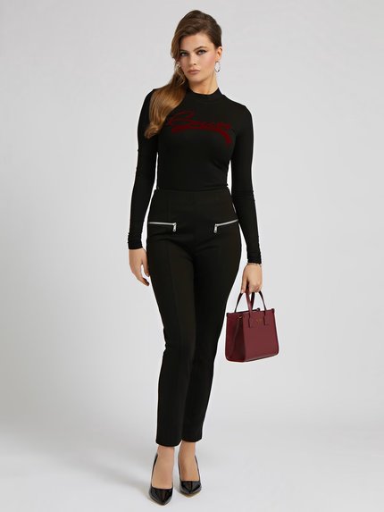 Módní Gisele legíny, Černá barva, 2022