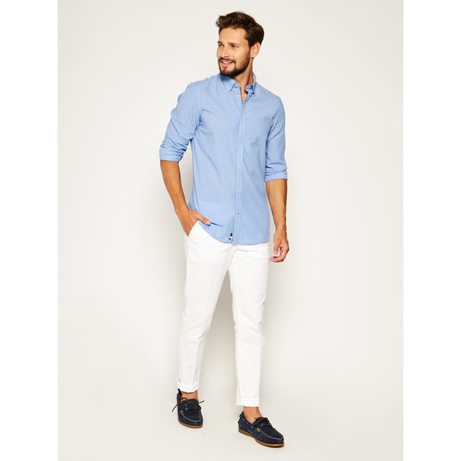TH Košile – Tommy Hilfiger, Modrá barva Muži