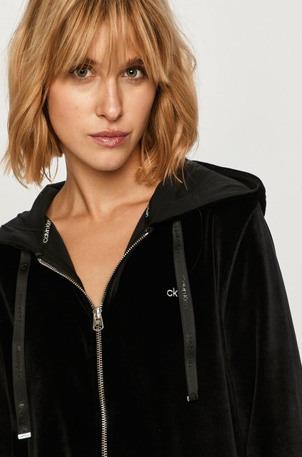 Módní Velour mikina, Černá barva, 2020, 2021