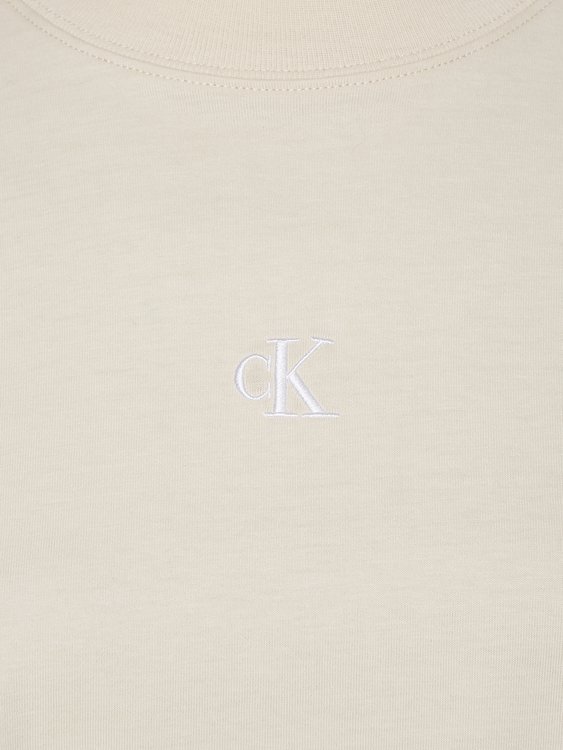 Calvin Klein Jeans, Béžová barva Two tone monogram tričko 2
