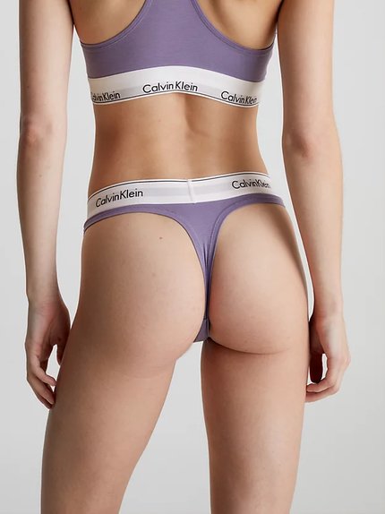 Módní Modern Cotton tanga, Fialová barva, 2023