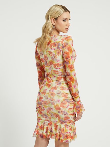 Módní Rosalee šaty, Oranžová barva, 2023