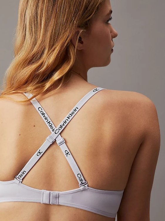 Módní 1996 Micro podprsenka PUSH UP, Modrá barva, 2024