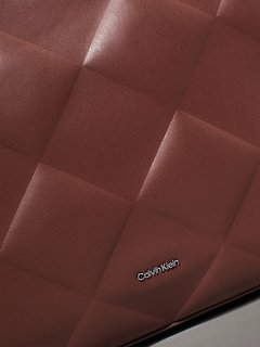 Luxusní Diamond Quilt velká kabelka, Hnědá barva, OS