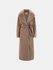 Hnědá barva, Long Faux kabát