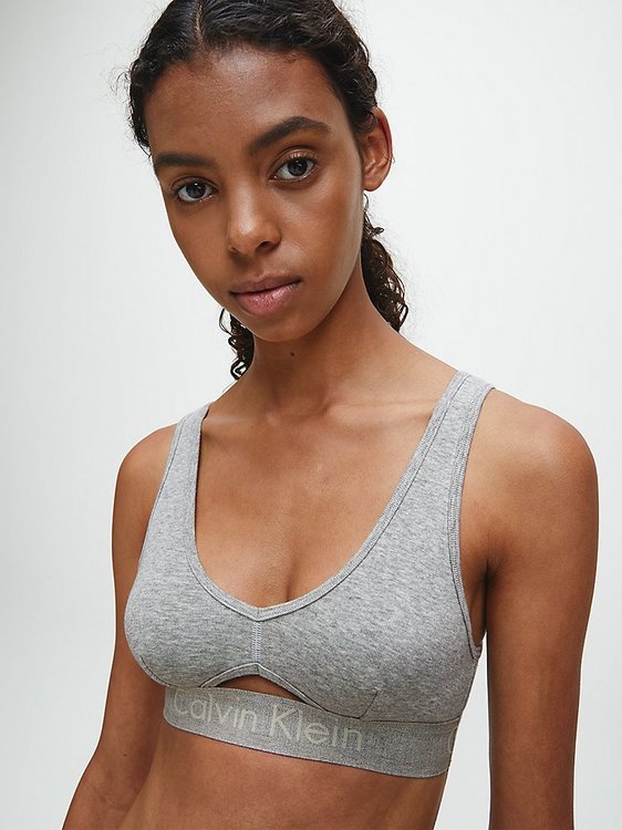 Luxusní Body podprsenka, Šedá barva, L